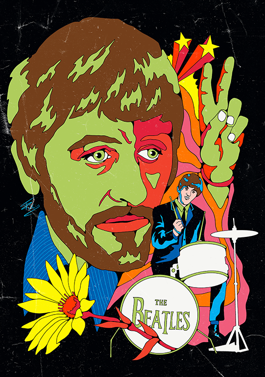 Ilustración de Ringo Starr